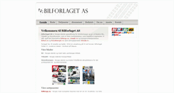 Desktop Screenshot of bilforlaget.no